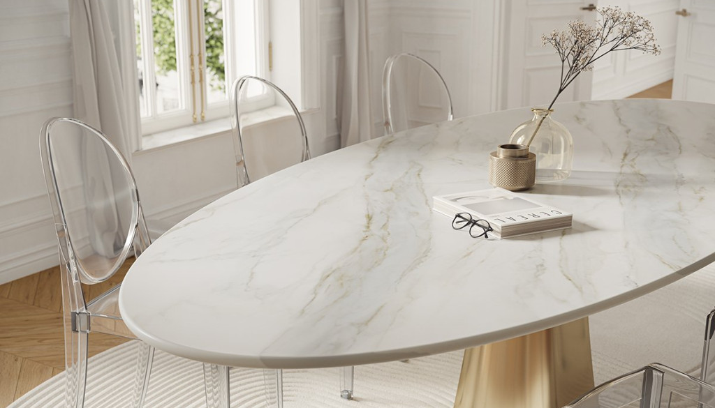 horizon TRI-D Gold porcelain slab soft